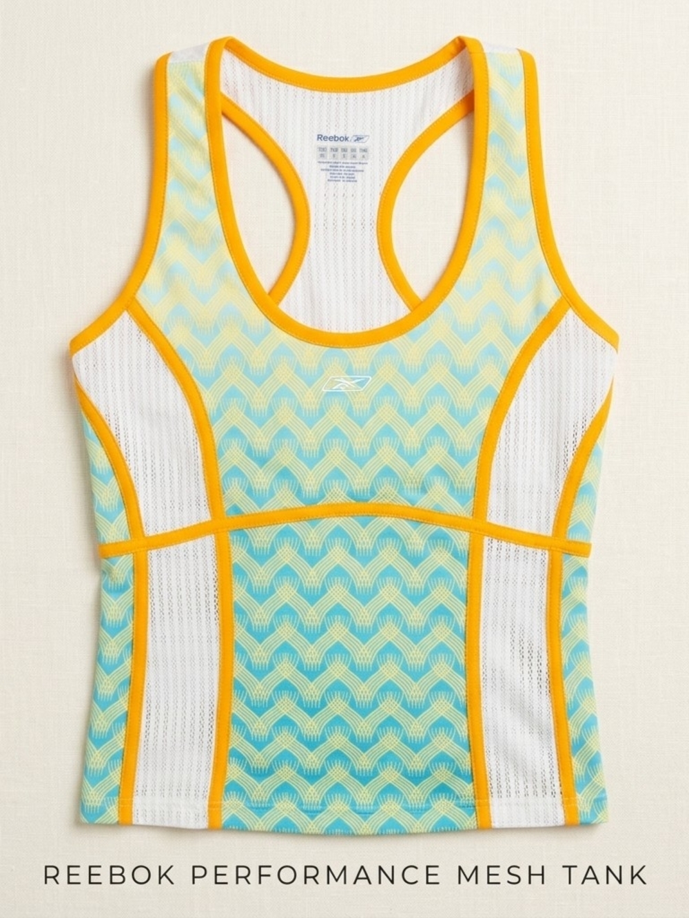 Reebok Performance Mesh Racerback Tank Top 🎽 NWT Size L